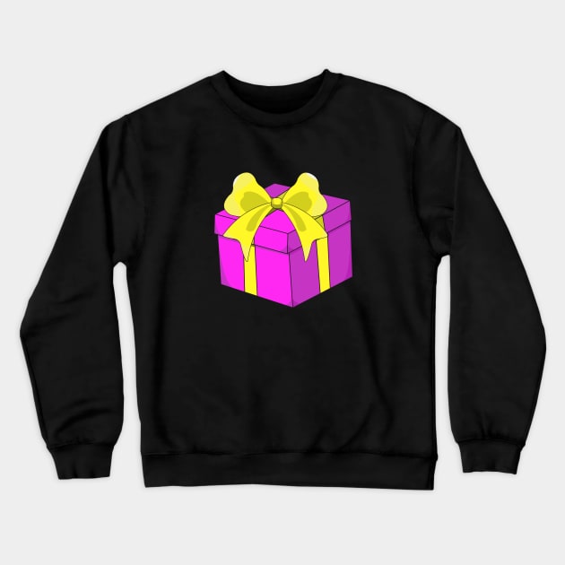 pink present Crewneck Sweatshirt by persa